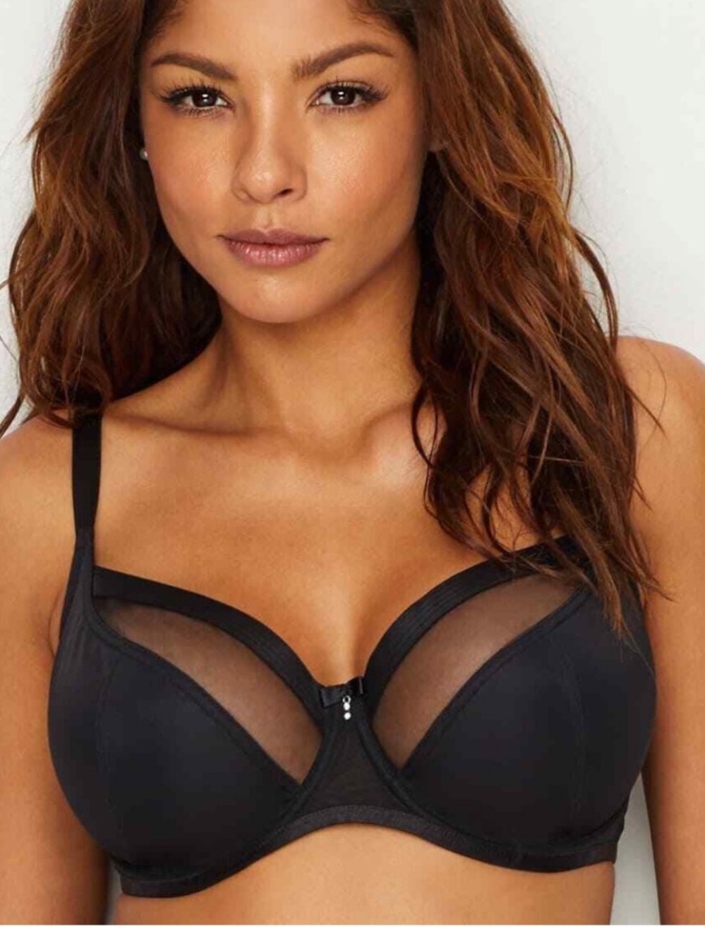Pour Moi Smooth Black Full-Coverage underwire Bra 36K